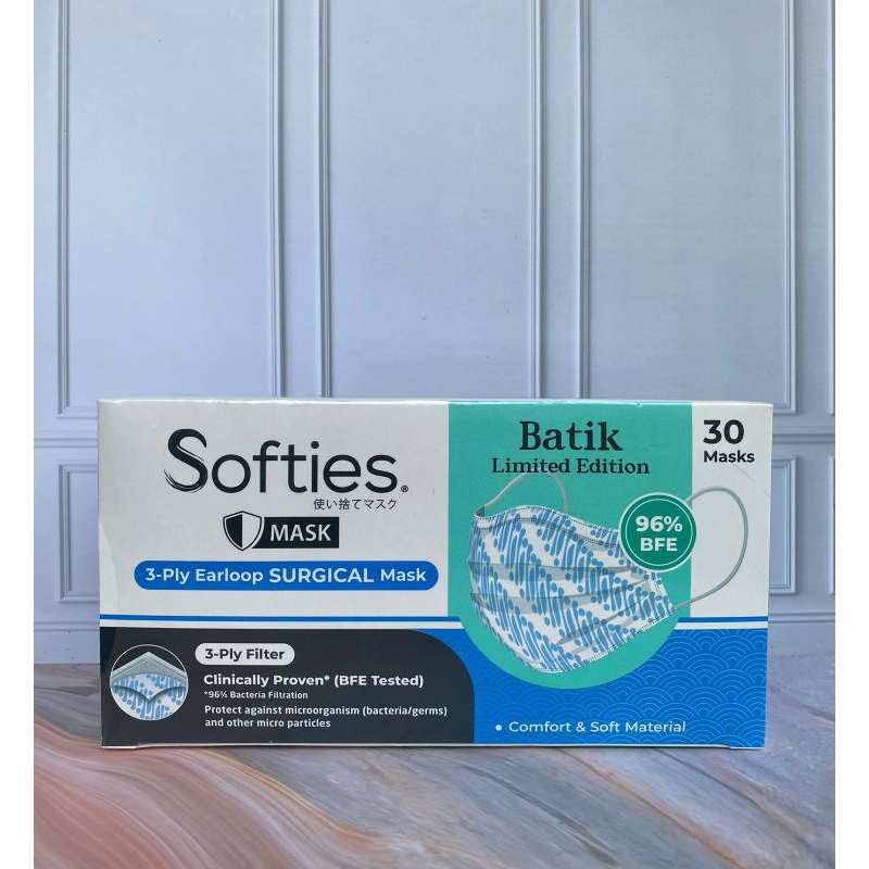 Roselina Delina Softies Surgical Mask / Masker Surgical 3Ply Earloop