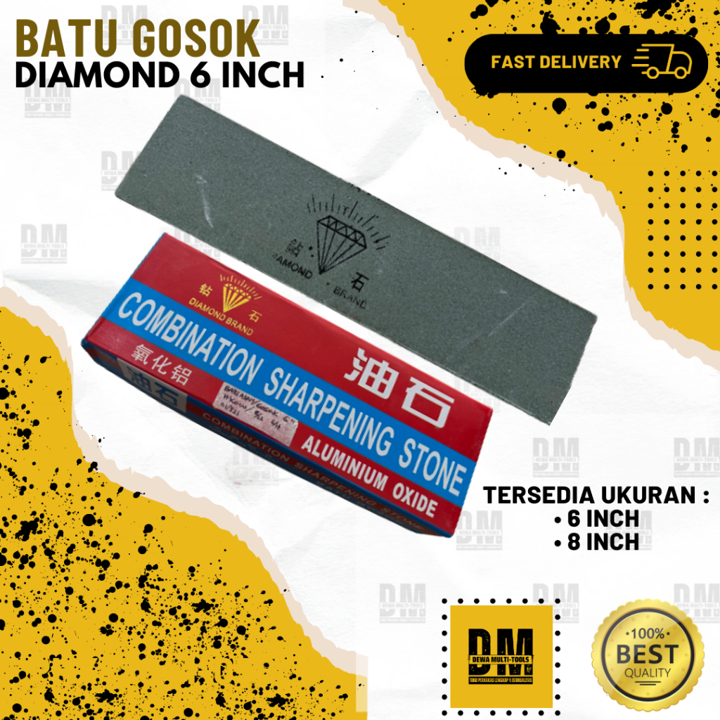 BATU ASAH BATU GOSOK UNGKAL BATU ASAH PISA KOMBINASI DIAMOND 6 8 INCH