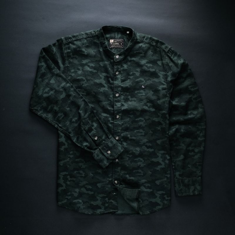 STHIRA | KEMEJA FLANEL SIXPAX BERETS LONG ARMY GREEN | BAJU LEBARAN  | KOTAK KOTAK | OUTER
