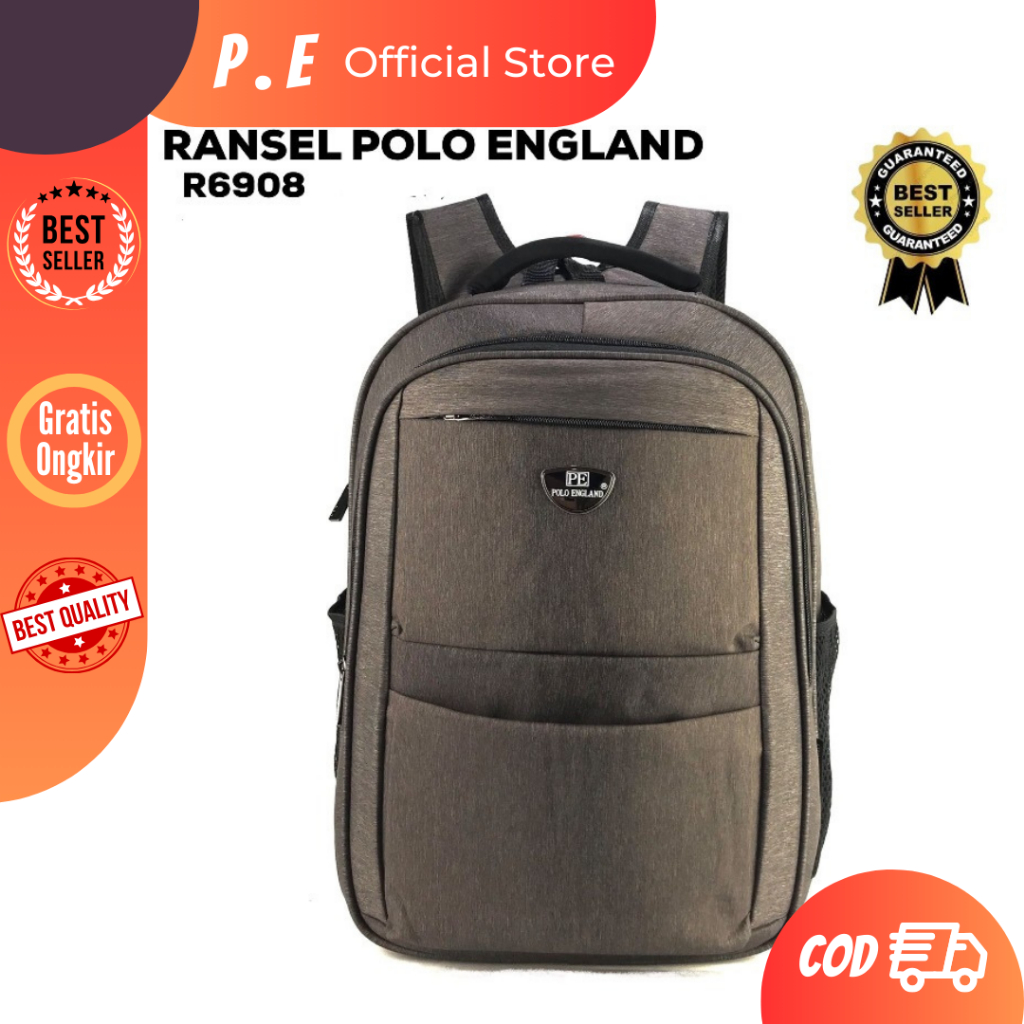 POLO ENGLAND TAS RANSEL MULTIFUNGSI TAS LAPTOP TAS BACKPACK  SEKOLAH R6908