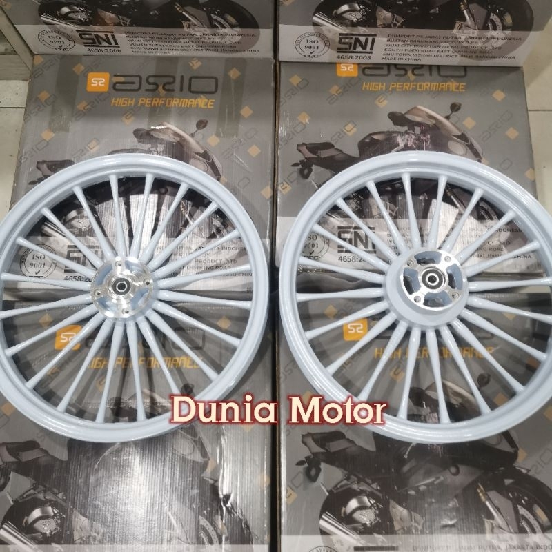 velg racing supra x 125 double disk supra x 125 fi merk axio bonus klahar depan belakang