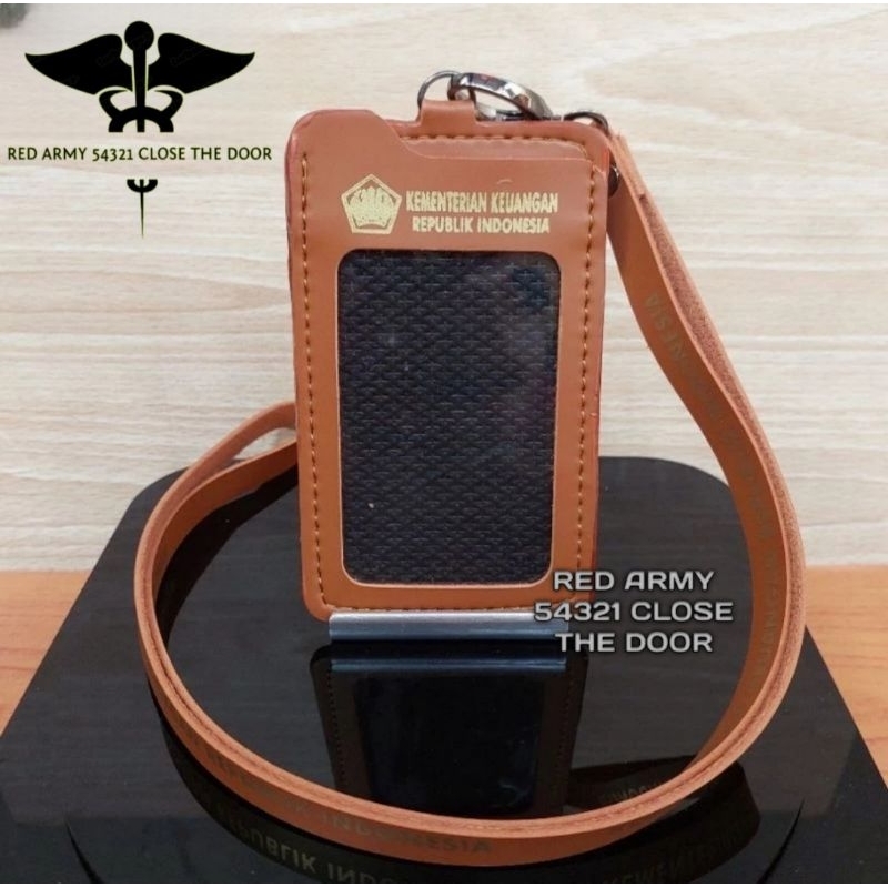 

ID Card Holder Tali Lanyard Name Tag Logo KEMENKEU RI