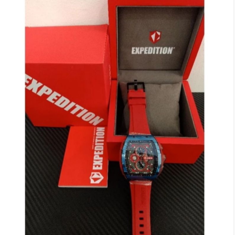 Jam Tangan Expedition E6782 pria warna merah