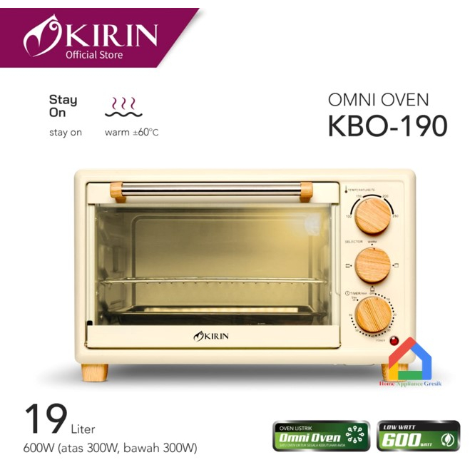 Oven Listrik Kirin KBO 190 Low Watt / Kirin Oven Listrik KBO190