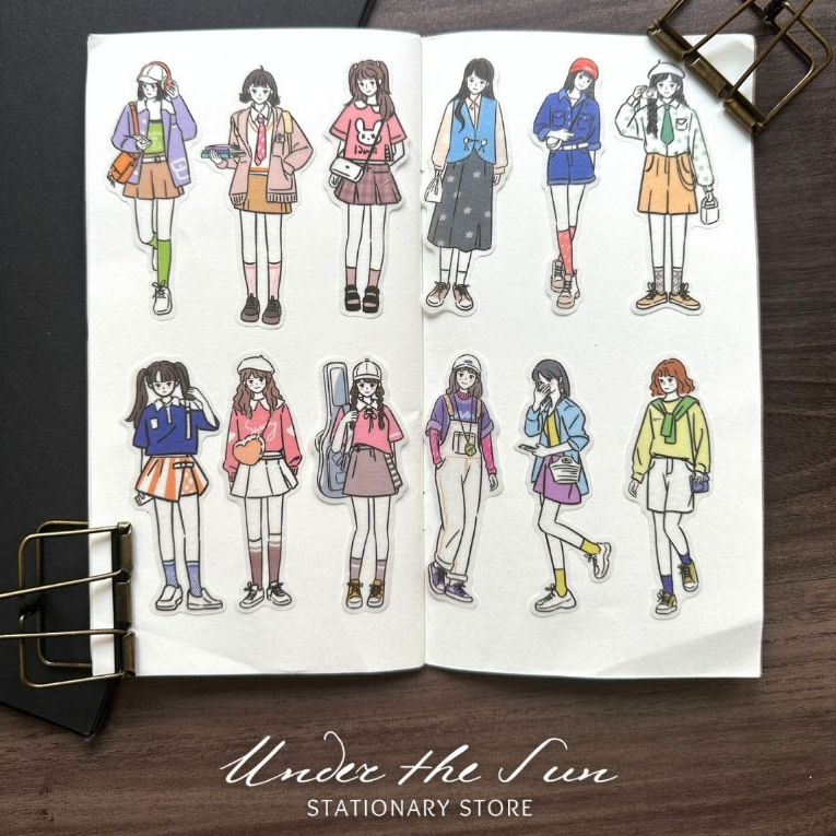 

Washi Sticker OOTD Fashion Girls 20 pcs