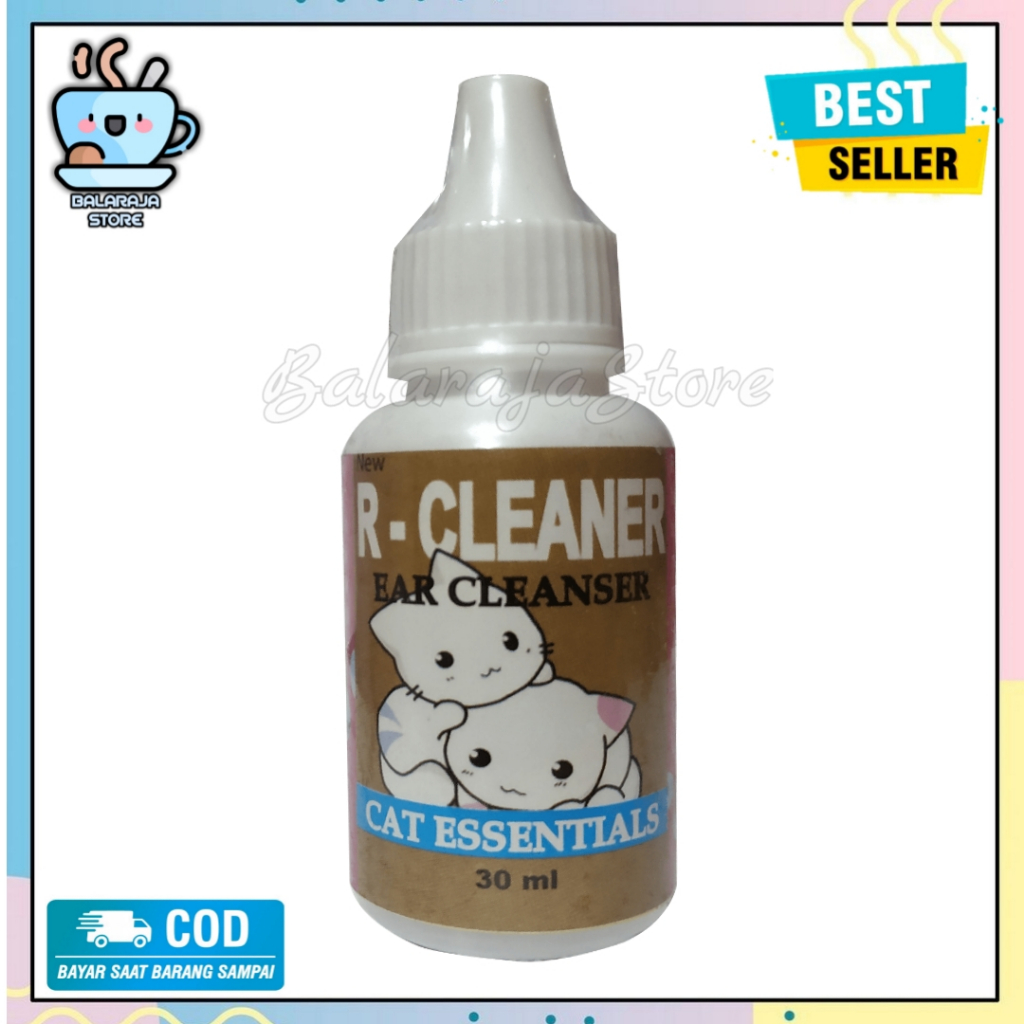 Obat Telinga Kucing R Cleaner 30 ml Tetes Pembersih Kuping Kucing Kotor Bau Berair