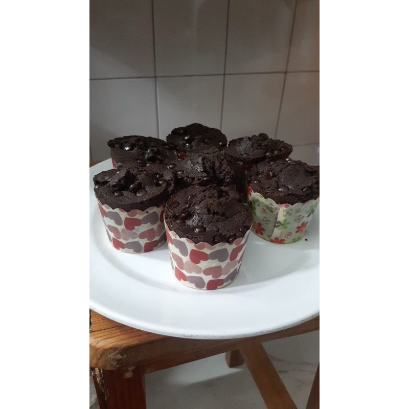 

Muffin cake coklat blackforest