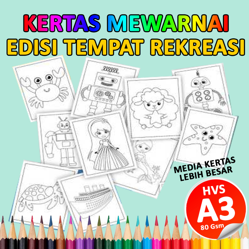 

Kertas Mewarnai A3 Best Seller - Edisi Tempat Rekreasi