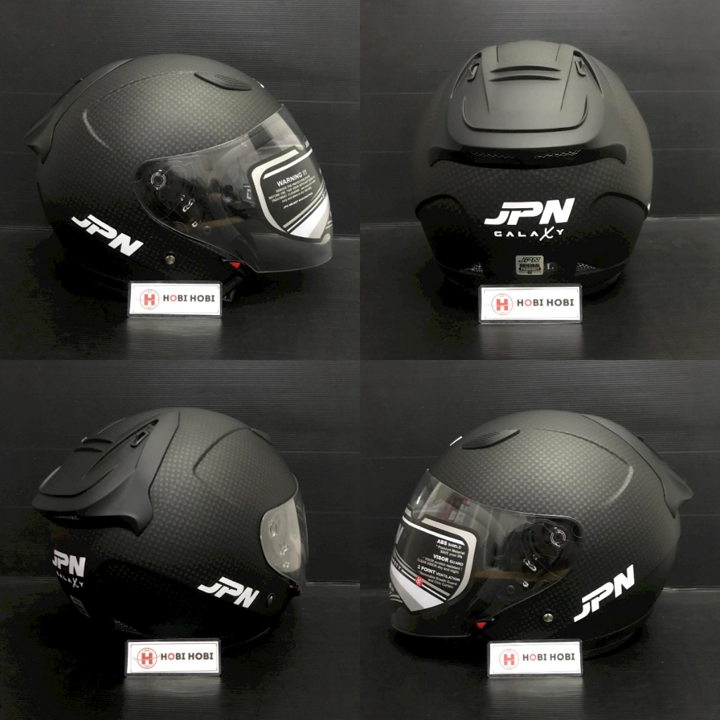 HELM JPN GALAXY CARBON HITAM DOP