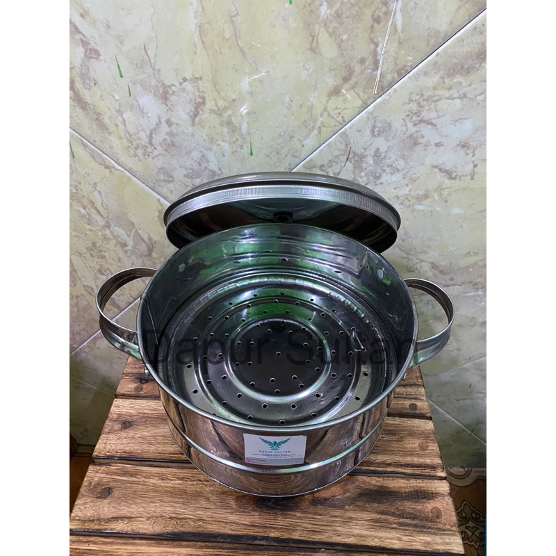 Panci Steamer Ukuran 22 Panci Kukusan Panci dengan sarang untuk menanak nasi