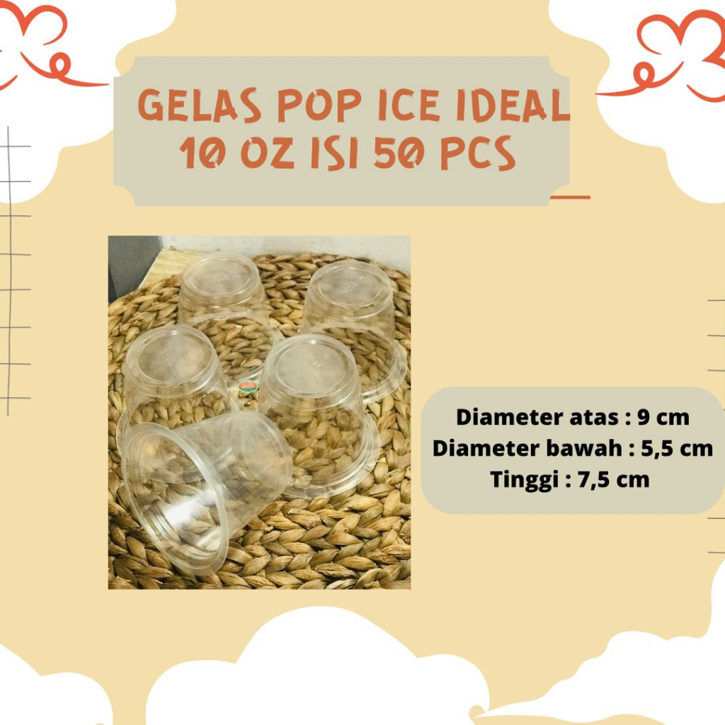 

GELAS POP ICE 10 OZ