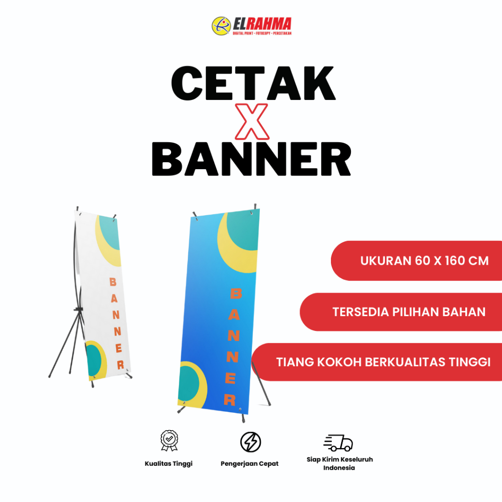 

CETAK X BANNER / Y BANNER 60 X 160 CM / BANNER DISPLAY / STAND TIANG