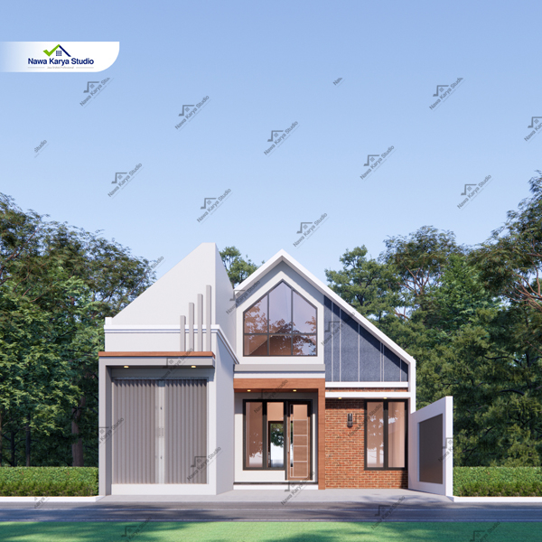 Desain Rumah Industrial Scandinavian