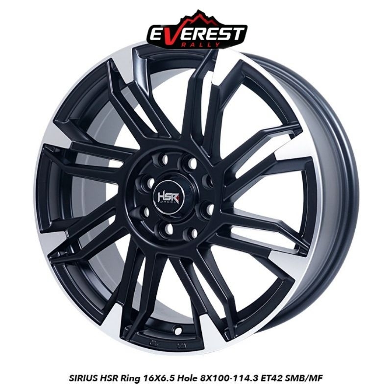 VELG HSR SIRIUS RING 16 LEBAR 6,5 HOLE 4X100/114.3 ET42 SMB/MF