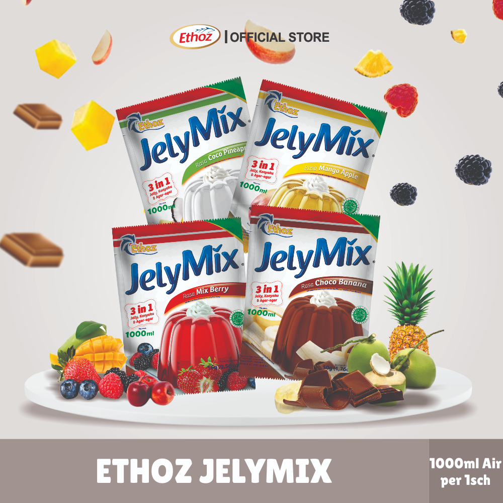 

Ethoz Jellymix 1000ml / Jelly Mix bubuk powder 2 pcs