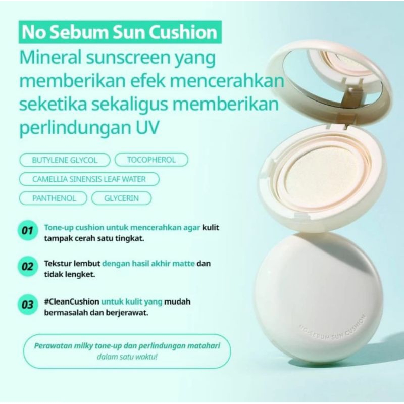 [innisfree] No Sebum Sun Cushion SPF 50+ PA+++