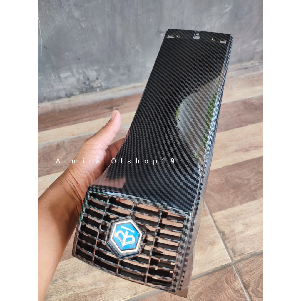 Hidung Dasi vespa New px ekslusif Excel Carbon Celup Motif SC56