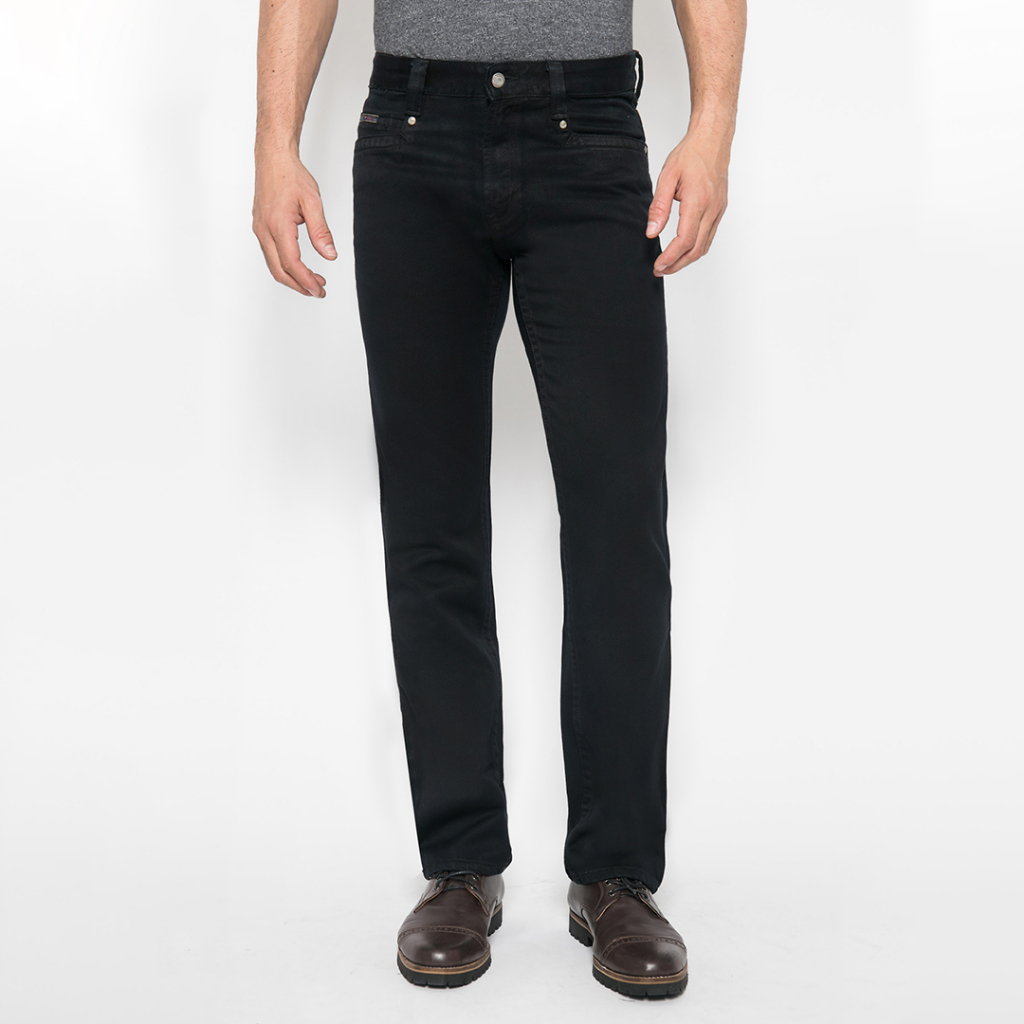 LGS - Celana Jeans Pria Warna Basic Hitam - LEJT.052.390.045.7C