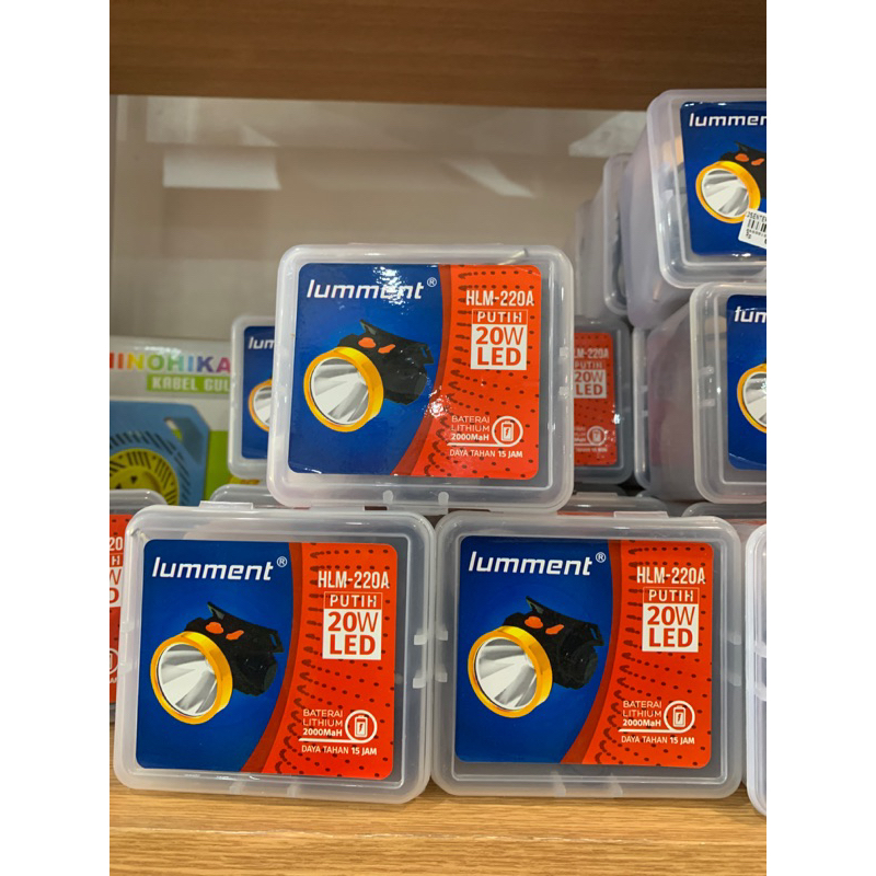 senter kepala lumment 20w putih