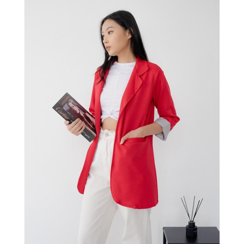 BLAZER WANITA KOREA BLAZER KOREA SET PANJANG FORMAL MURAH BLEZER WANITA KOREA BLEZER KEKINIAN MURAH