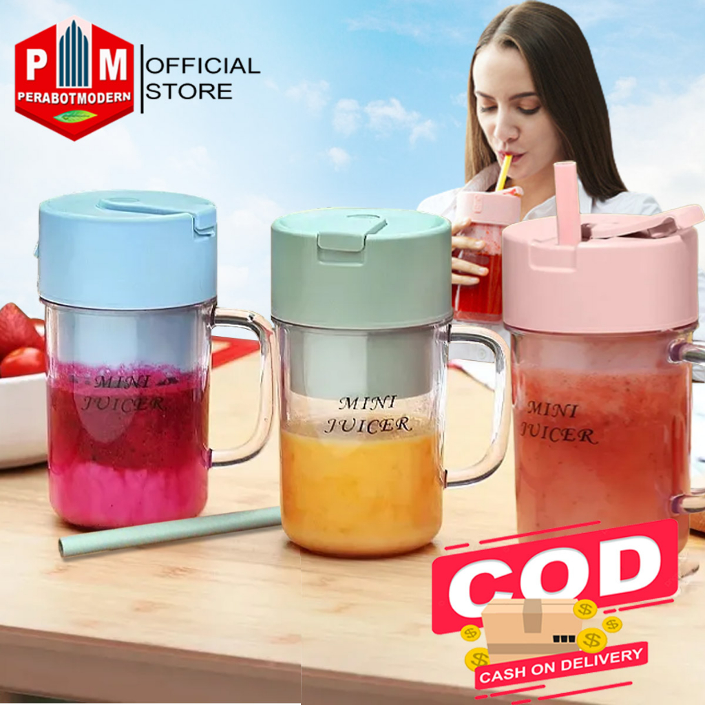 Blender Portable 420ML Juicer Portable 6 Pisau Listrik USB Juice Blender Buah Mini Mixer