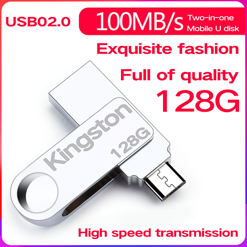 Kingston Flashdisk OTG 2in1 USB2.0＆ Micro USB | Kapasitas 32GB Portabel Ponsel Android/Mobil/Laptop 