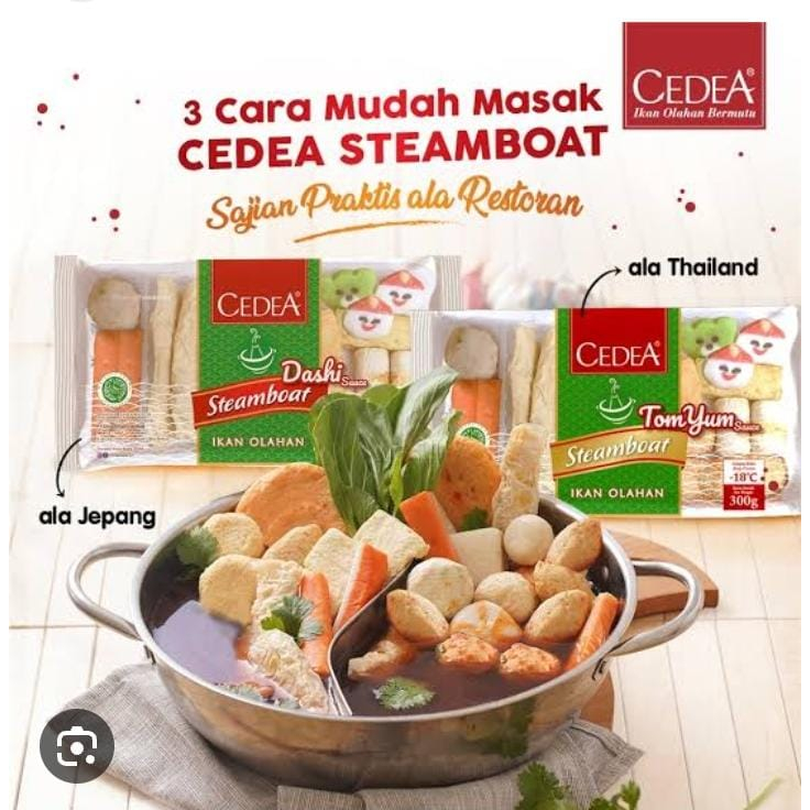 

Cedea Steamboat 300gr kuah daisi & kuah tomyam