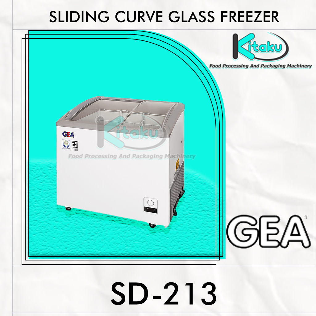 SD-213 Sliding Curve Glass Freezer GEA
