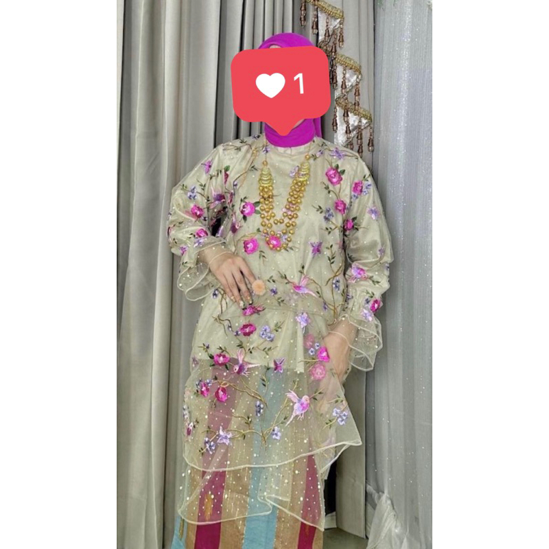 FADILLAH SUTERA - (Cuma baju) Tunik / Baju Pesta Murah / Baju Renda / Baju Bodo’ Bugis Modern / Kebaya Modern