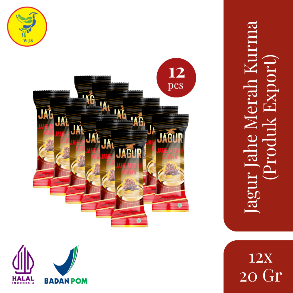 

JAGUR Jahe Merah Kurma 12 Sachets