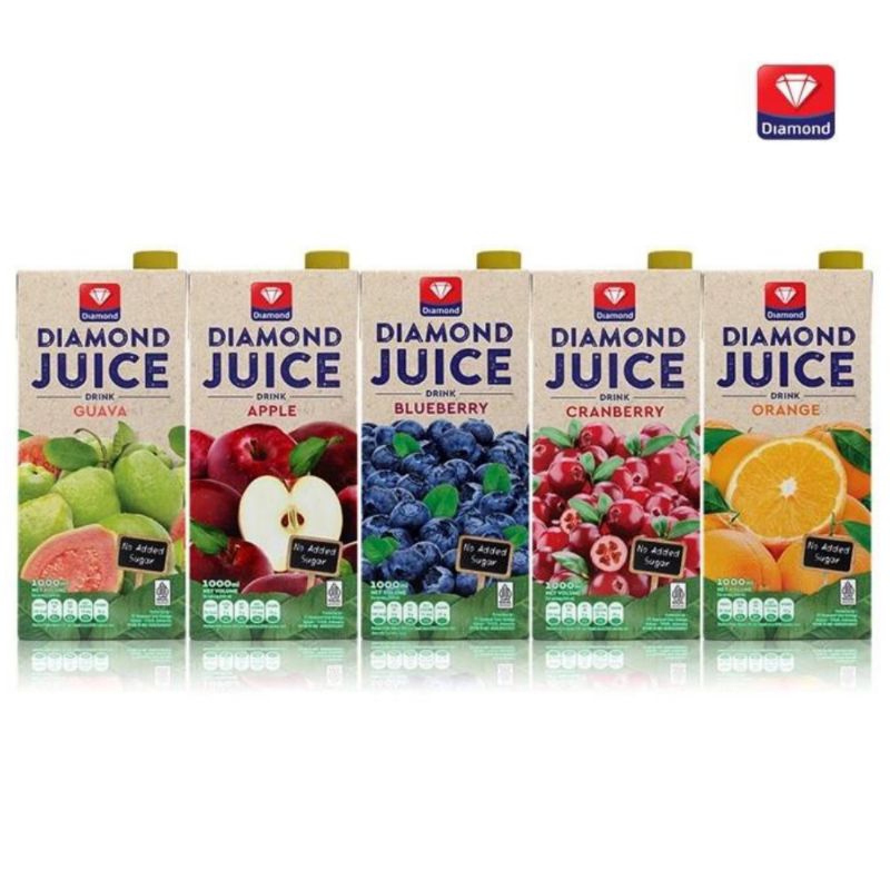 

DIAMOND JUICE ( GUAVA / APPLE / BLUEBERRY / CRANBERRY / ORANGE ) TPK 1000ML