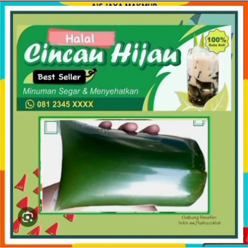 

CINCAU HIJAU KEMASAN PLASTIK 2KG ( PAKET 5pcs ) ASLI DAUN CINCAU / MURNI TANPA BAHAN PENGAWET