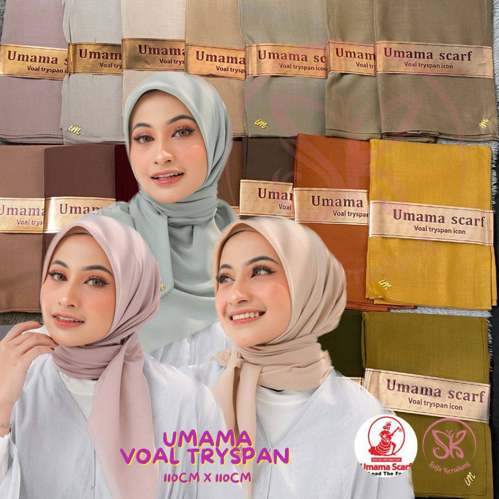 SYK UMAMA VOAL TRYSPAN LOGAM UM LASERCUT 110 CM X 110CM