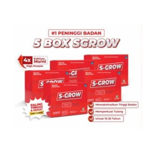 

SGROW PENINGGI BADAN - 5 BOX (PAKET PLATINUM)