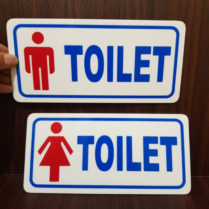 

Akrilik papan tanda TOILET PRIA & WANITA (harga sepasang)