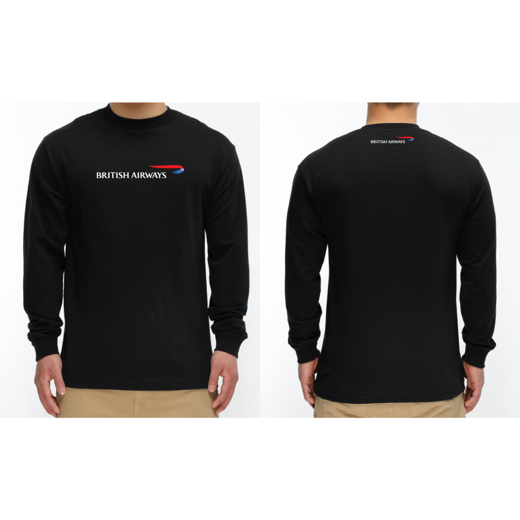 T-SHIRT KAOS LENGAN PANJANG BRITISH AIRWAYS