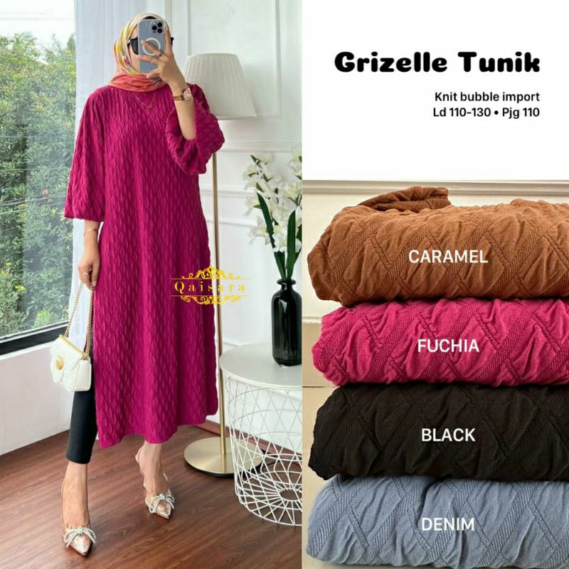 MOCA Grizelle Yuica Long Tunik 130 QSR1  Meong Solo