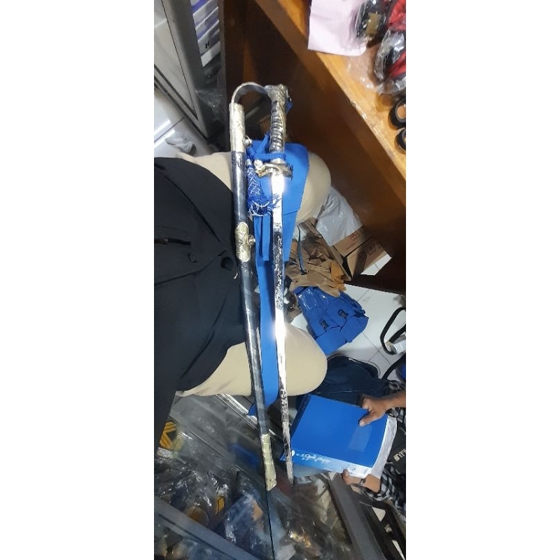 pedang pora pelayaran STIP + sarung+ bandul+ukir nama request