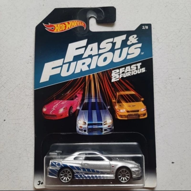 Hot Wheels fast and furious nissan skyline gtr r34