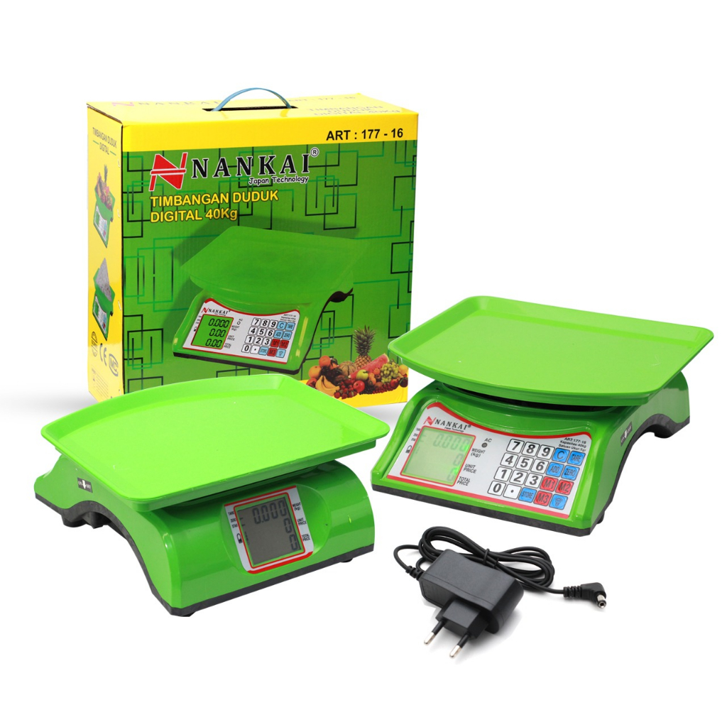 TERLARIS!!!Nankai Japan Technology Timbangan Duduk Digital 40 KG Cocok Untuk Usaha Buah loundry Dll - 40kg