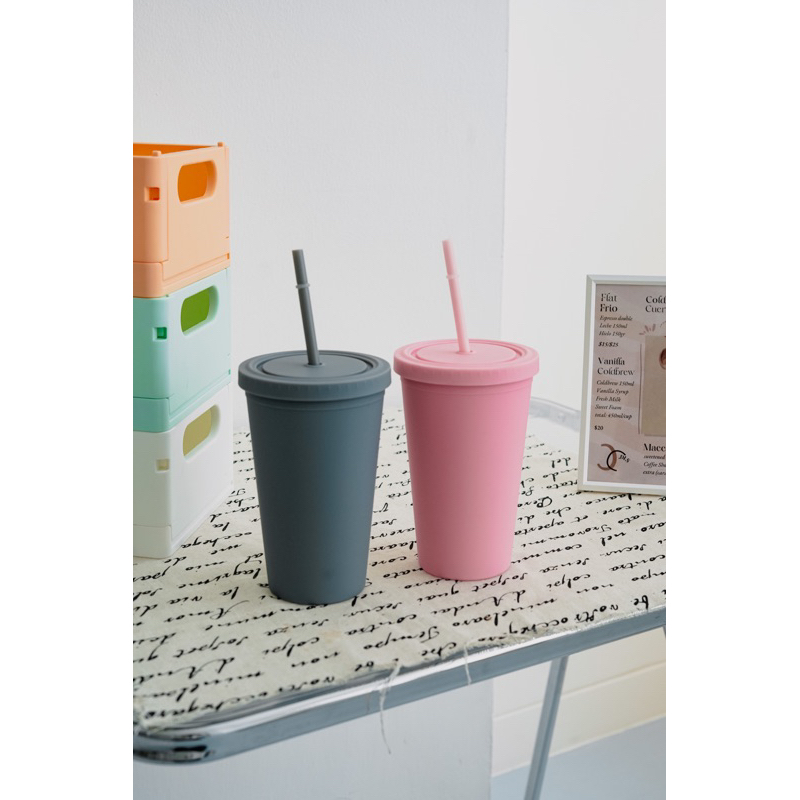 Built a Box - Tumbler Aesthetic Warna Warni 500ml