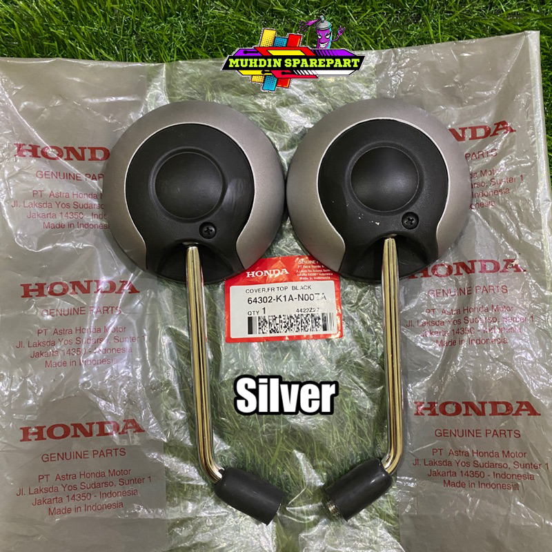 Kaca Spion Scoopy New prestige K2F 2021-2022-2025 silver original honda