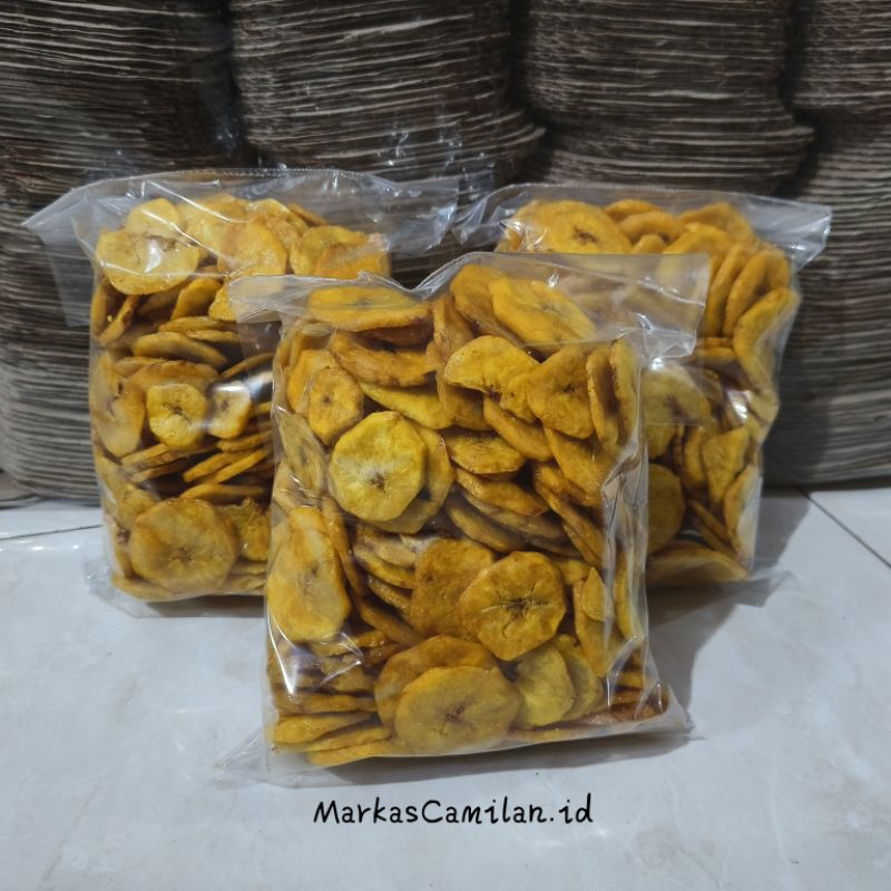 

Markas Camilan | Snack Keripik Pisang Bulat Manis dan Renyah 375 gram