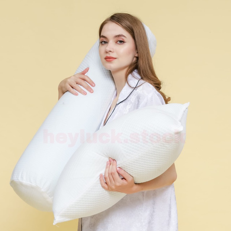 (1 set) - BANTAL GULING HOTEL 45 x 65 full memory foam ANTI KEMPES ANTI MENGGGUMPAL EMPUK LEMBUT JIAMBAR