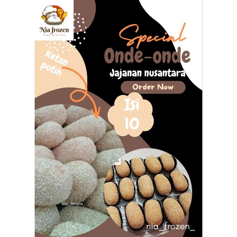

onde-onde putih isi 10 / Frozen / Beku