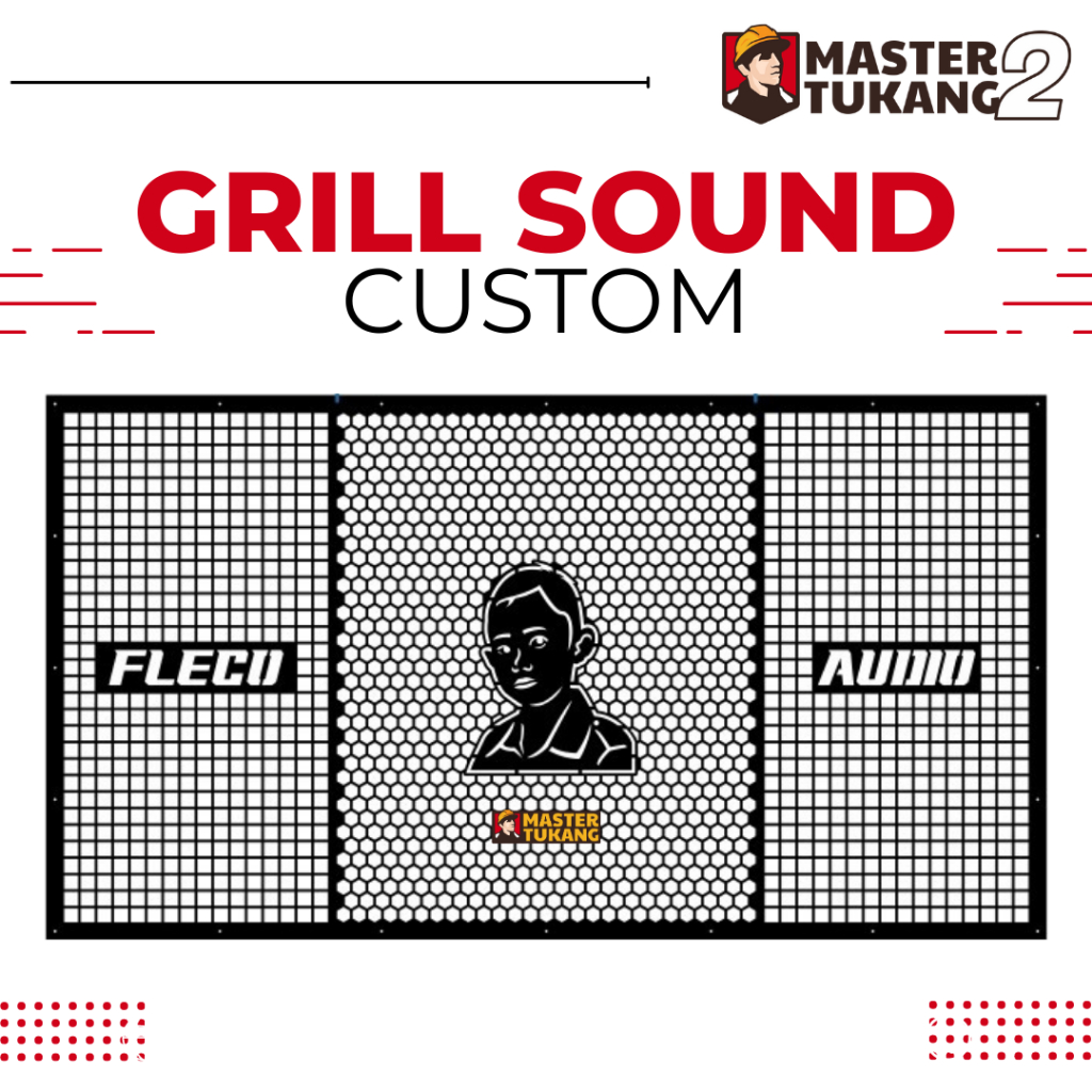 Grill Sound System Custom Double Tweeter Speaker Audio - GRATIS DESAIN