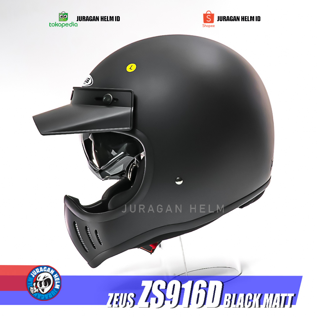 Zeus ZS916D MATT BLACK CAKIL