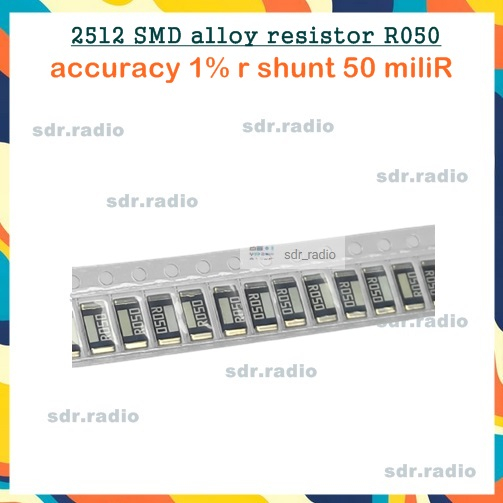 2512 SMD alloy resistor R050 0.050 ohm 50mR accuracy 1% rshunt 50miliR