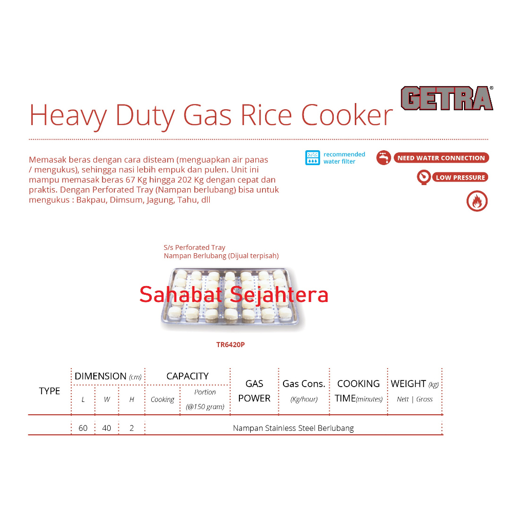 GETRA Nampa Stainless Steel Berlunbang TR6420P
