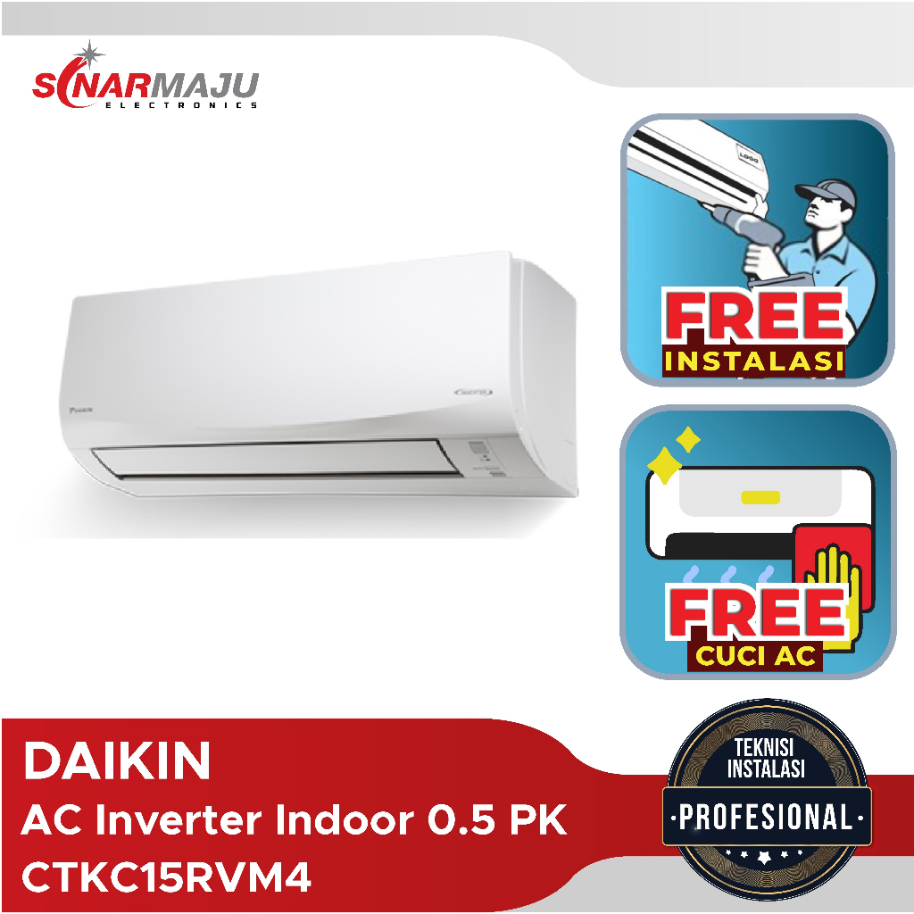 AC Inverter Daikin 0.5 PK Indoor CTKC15RVM4 (Indoor Only Tanpa Outdoor)